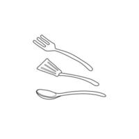 Hand drawn kitchen utensils. vector