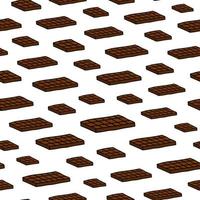 Seamless pattern with chocolate bars. vector