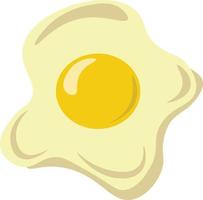 Omelette, illustration, vector on white background.