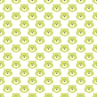 Bears pattern, illustration, vector on white background