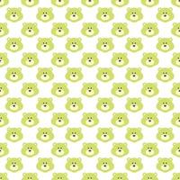 Bears pattern, illustration, vector on white background