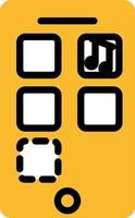 Mobile applications, illustration, vector on a white background.