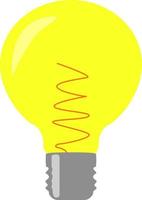 Lighting bulb, illustration, vector on white background.