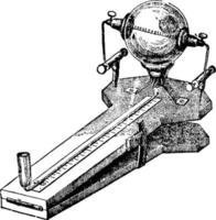 Reibungselectricitat, vintage illustration. vector