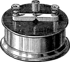 Condenser, vintage illustration. vector