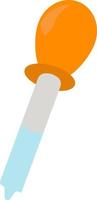 Pipette, illustration, vector on white background.