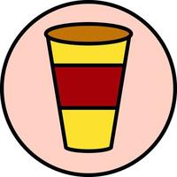 Fast food drink, illustration, vector, on a white background. vector