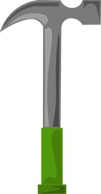 Hammer for nails, illustration, vector on white background.