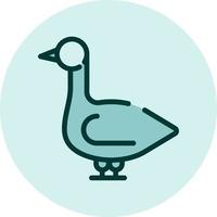 Wild goose, illustration, vector on a white background.