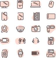 Electronic devices, illustration, vector, on a white background. vector