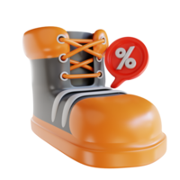 chaussures de vente d'illustration 3d et remise png