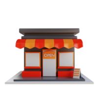 3D-Darstellung Ladenmarkt png