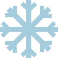 Blue snowflake, illustration, vector on a white background.