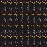 Floral pattern design template with flower motif. nature decorative background in flat style. repeat and seamless vector for wallpapers, wrapping paper, packaging, printing business, textile, fabric