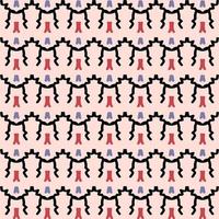 pattern design with abstract ornament motif vector