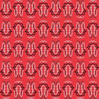 pattern design with abstract ornament motif vector