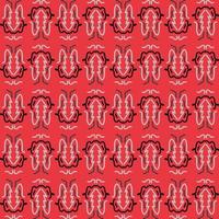 pattern design with abstract ornament motif vector