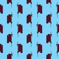 Small flags,seamless pattern on blue background. vector