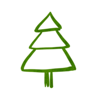 christmas tree hand sketch. png