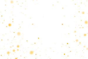 poussière d'étoiles scintillantes d'or et arrière-plan bokeh. texture lumineuse abstraite de lueur de noël. png