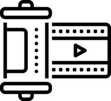 line icon for film vector