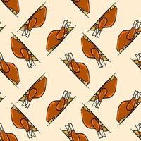 Chicken pattern , illustration, vector on white background