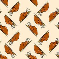 Chicken pattern , illustration, vector on white background