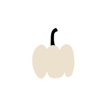 símbolo de agricultura de planta de calabaza de otoño. decoración de otoño comida fresca y saludable. vector