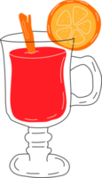 Mulled wine in a cup png