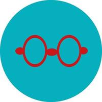 School glasses, icon illustration, vector on white background