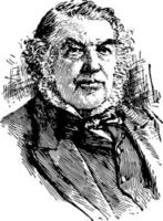 sir charles tupper, ilustración vintage vector