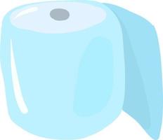 Flat toilet paper, illustration, vector on white background.