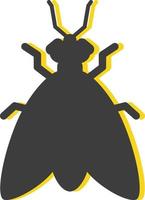 Bug with big blackwings, illustration, vector, on a white background. vector