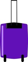 Purple bag, illustration, vector on white background.