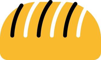 Bakery bread, illustration, vector on a white background.