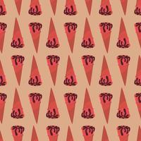Cones pattern, illustration, vector on white background
