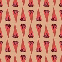 Cones pattern, illustration, vector on white background