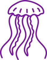 Tiny jellyfish, illustration, vector on a white background.