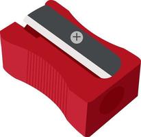 Red sharpener, illustration, vector on white background