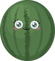 Cute watermelon, illustration, vector on white background