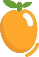 Yellow apricot, illustration, vector, on a white background. vector