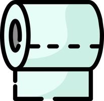 Bathroom toilet paper, illustration, vector on a white background.