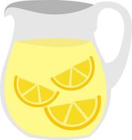 Lemonade, illustration, vector on white background.