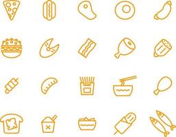 Simple food, illustration, vector on a white background.