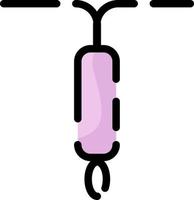 Contraception option, illustration, vector on a white background.