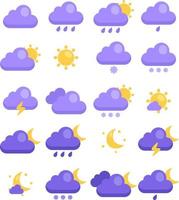 Weather cast, illustration, vector on a white background.