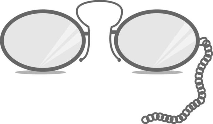 Retro glasses, illustration, vector on white background.