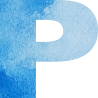 lettera p acquerello png