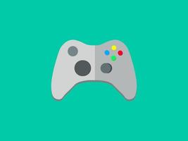 Joystick, illustration, vector on white background.