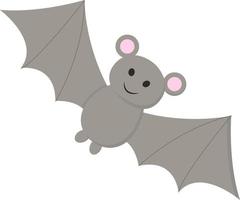 A bat with sharp teeth, vector or color illustration.